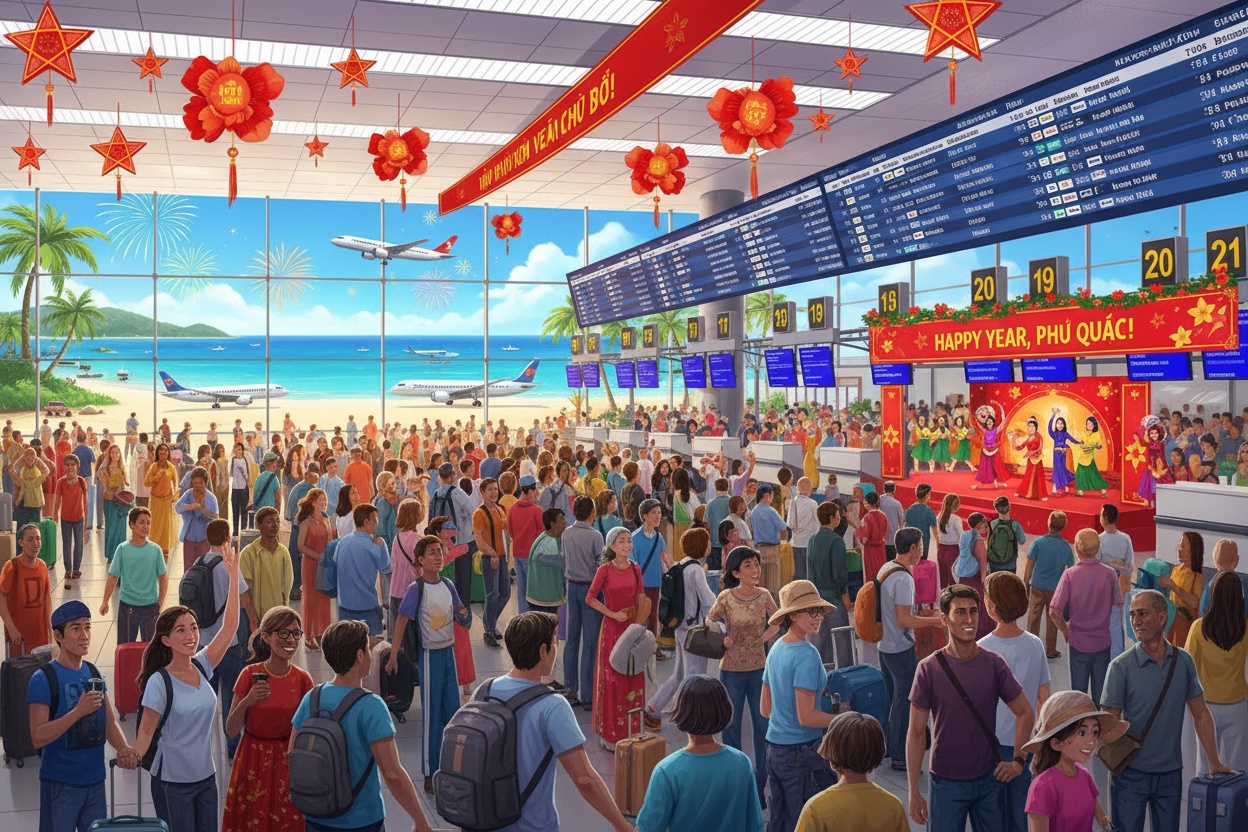 푸꾸옥, 이전에 없던 국제선 항공편 수 기록