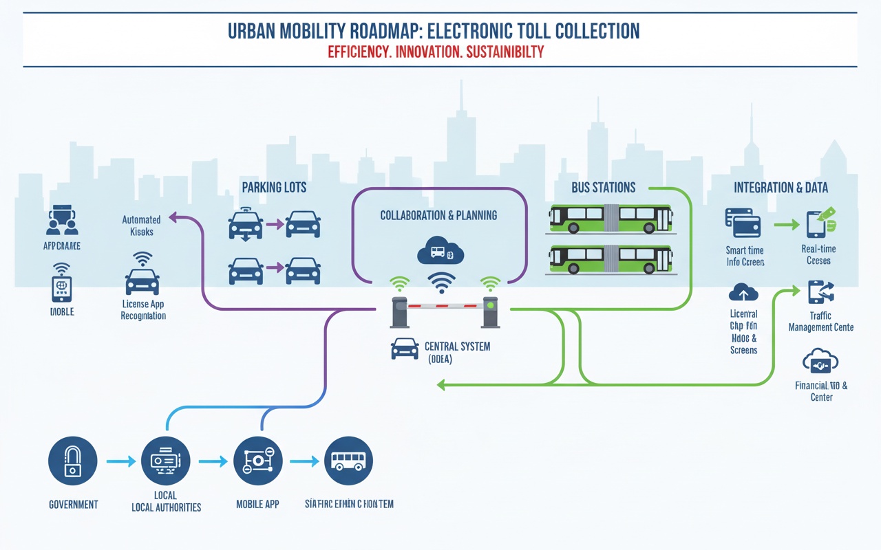도시 내 주차장에서 자동 요금 징수 시스템이 도입된다