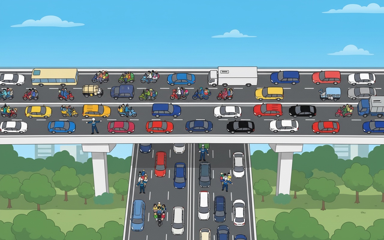 하노이와 호치민시, 4일 연휴 후 경미한 교통 혼잡