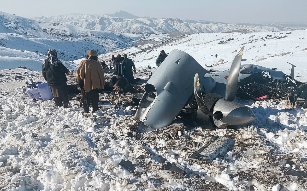 미국의 3천만 달러 UAV 추정 드론, 아프가니스탄에서 추락