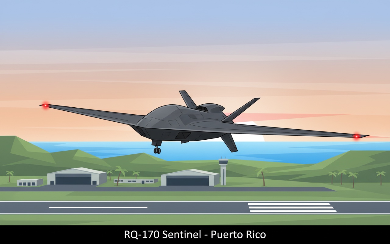 미국의 스텔스 UAV, 마두로 대통령 체포 작전 후 등장