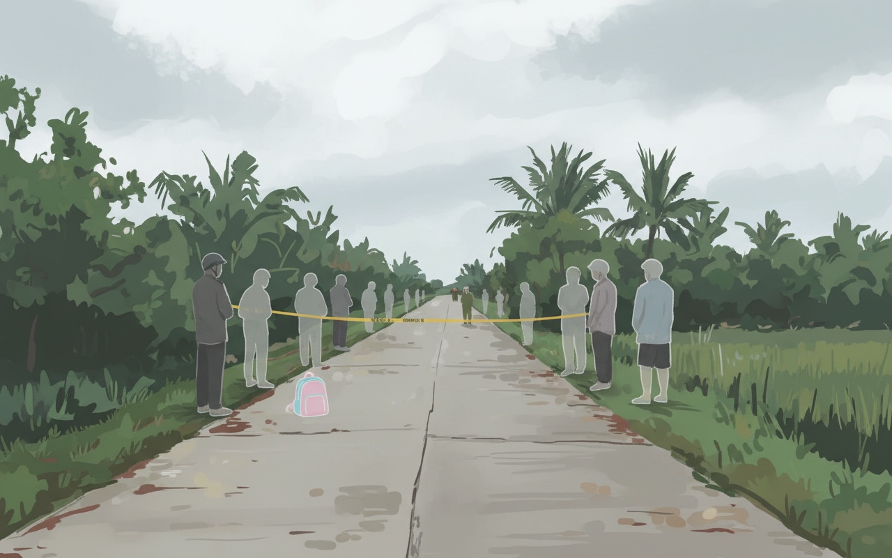 어린 소녀를 살해하고 물속에 버린 용의자의 진술