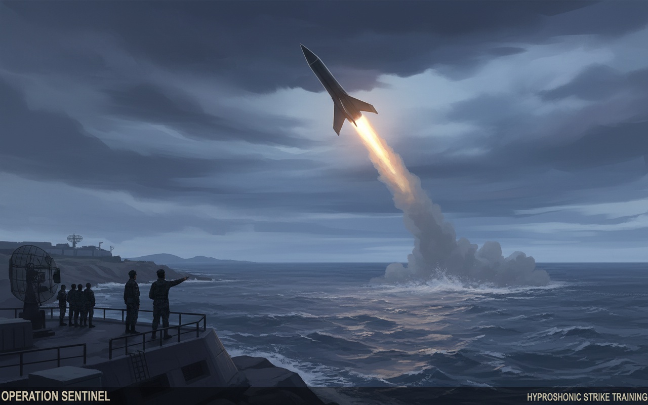 북한, 초음속 미사일 시험 발사로 억지력 과시