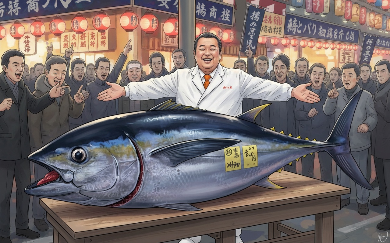 320만 달러의 참치, 일본 신년 경매 기록 수립