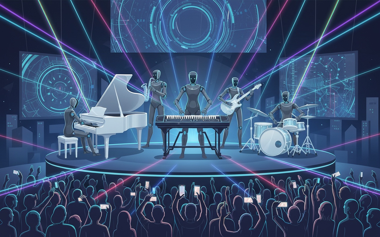 중국의 휴머노이드 로봇 밴드, 공연 계약 잇따라 체결