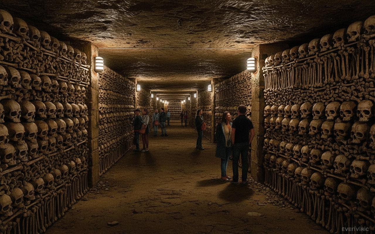 파리 지하에 7,000구의 유해가 있는 공동묘지