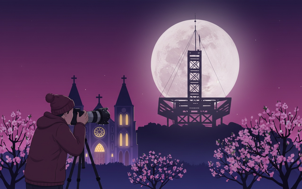 다낭에서의 슈퍼문 촬영