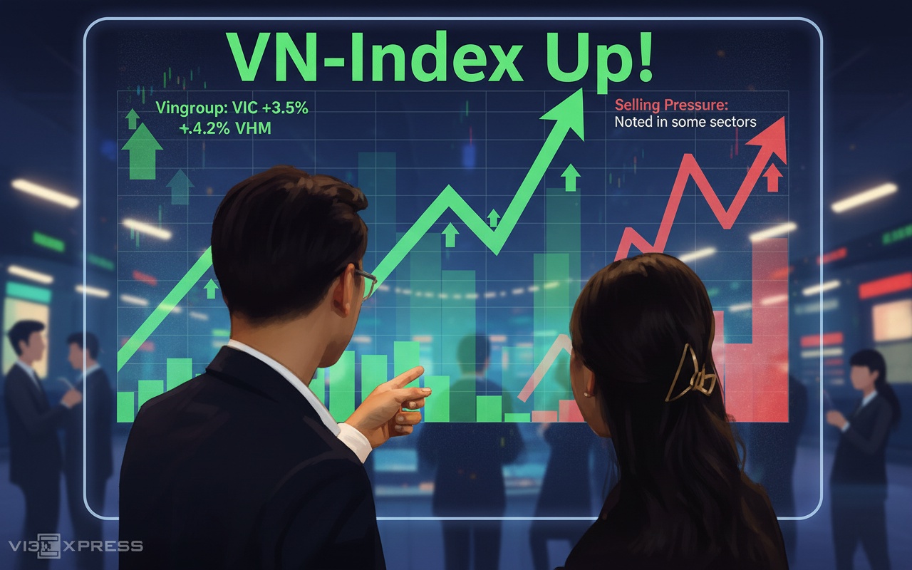 빈그룹 주식이 시장을 지탱하다