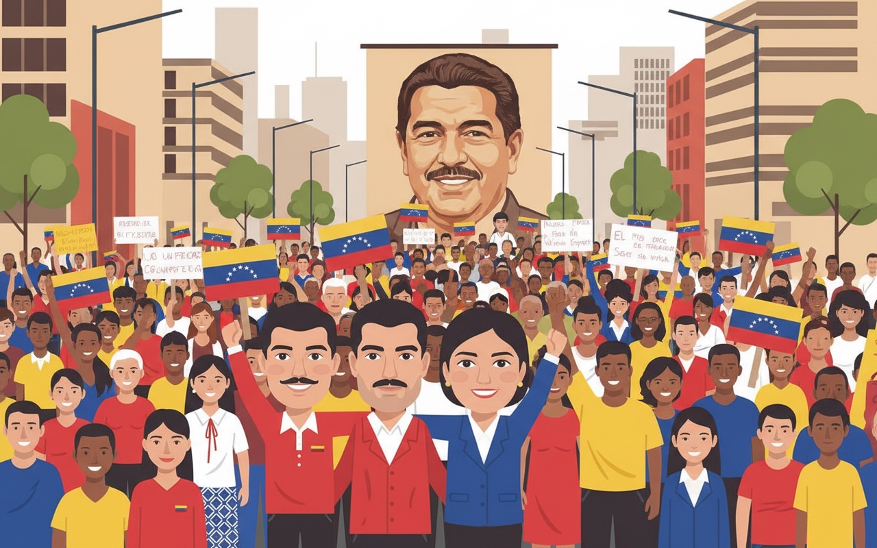 마두로 대통령, 미국에 의해 체포된 후 카라카스의 혼란