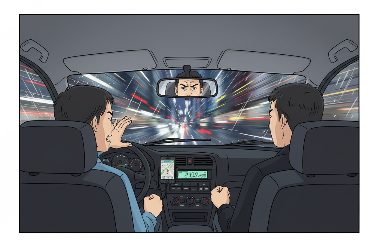 택시 기사 얼굴에 젓가락으로 공격한 남성 체포