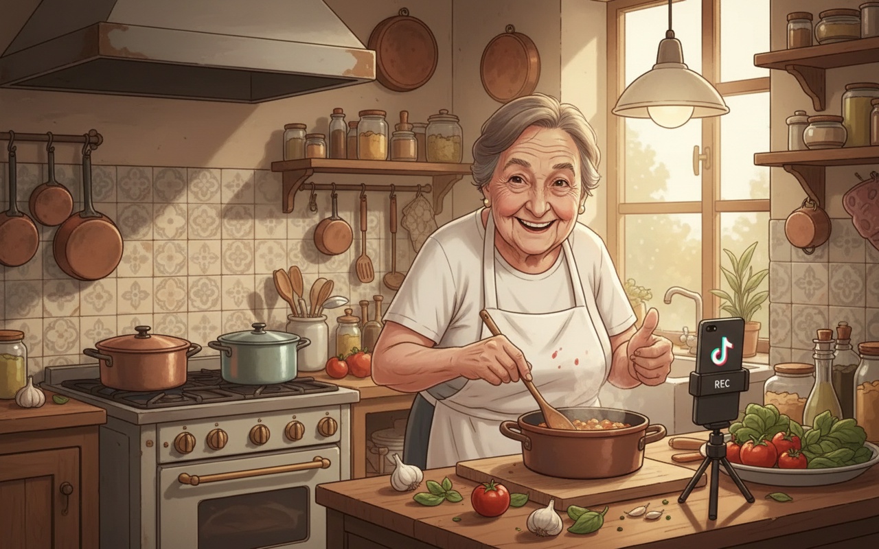 9천만 명이 이탈리아 할머니의 요리 영상을 시청하다
