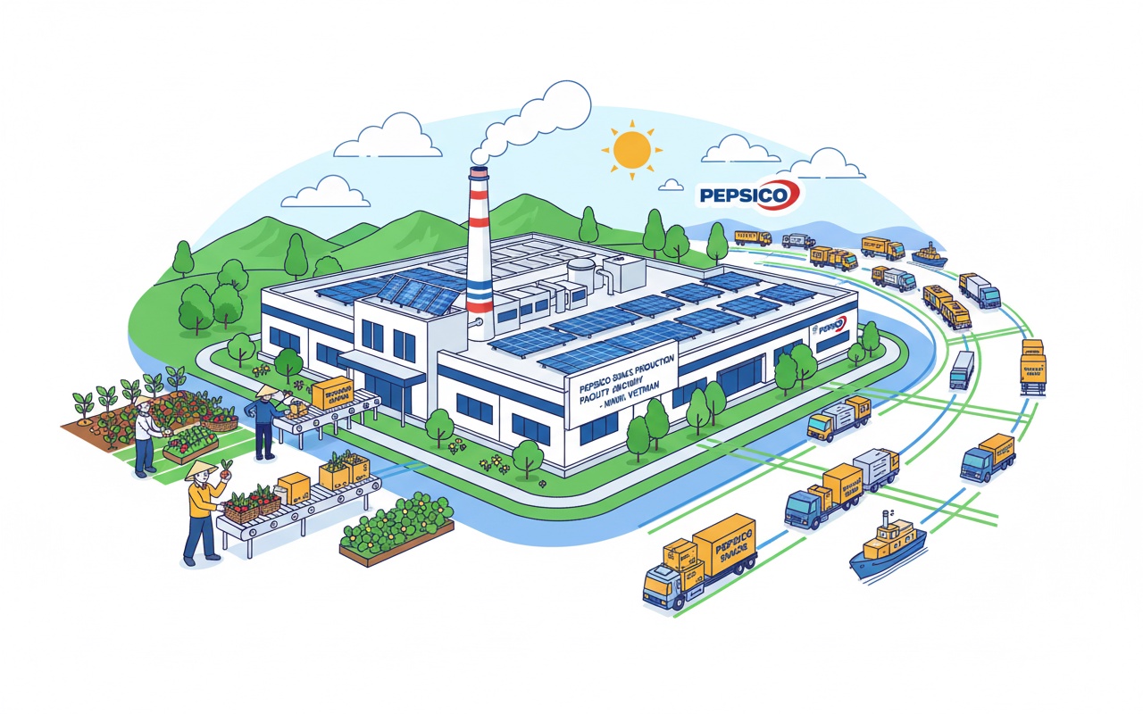 베트남 농산물, 펩시코의 글로벌 가치 사슬에 참여