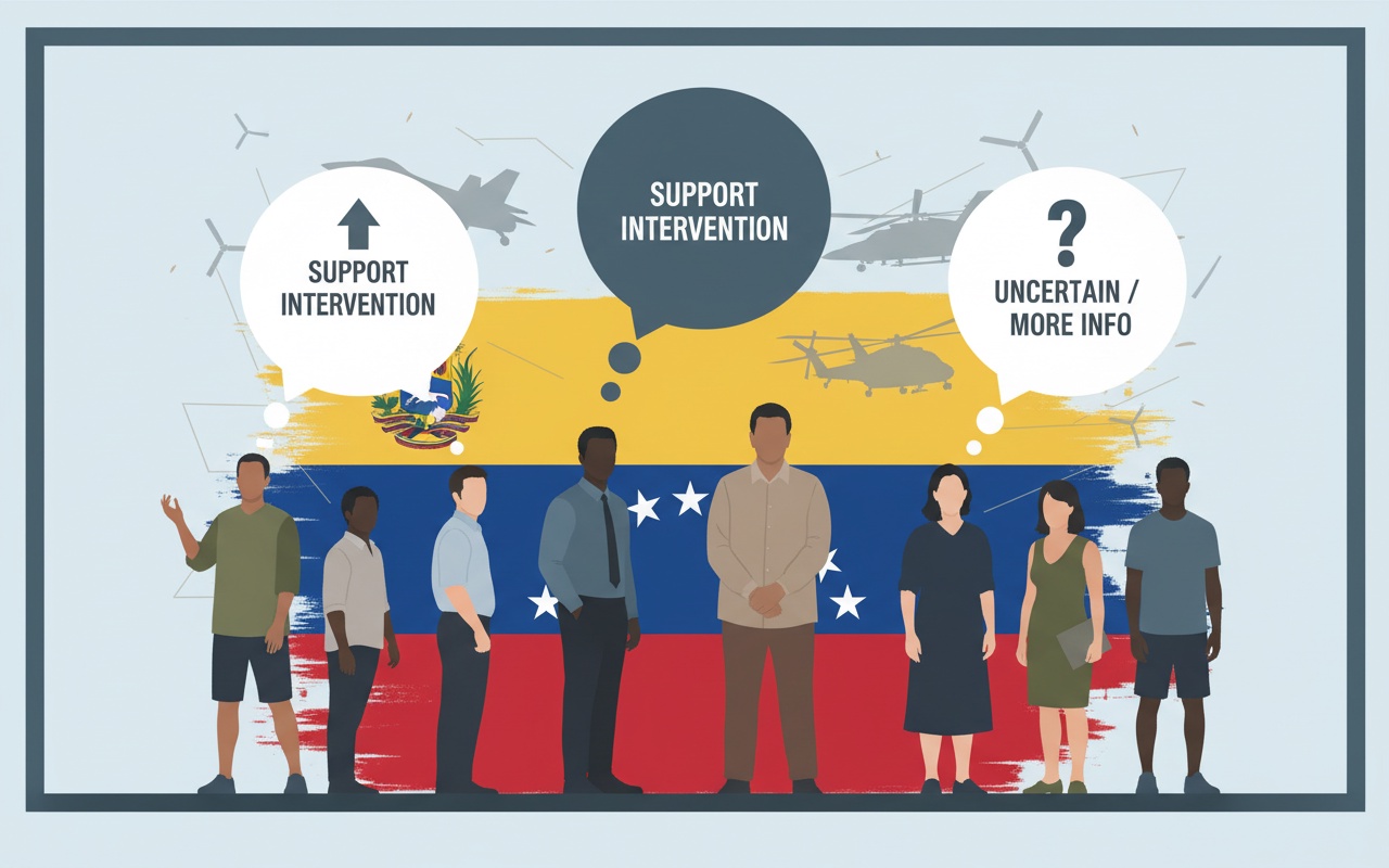 1/3의 미국인이 '베네수엘라 작전을 지지한다'