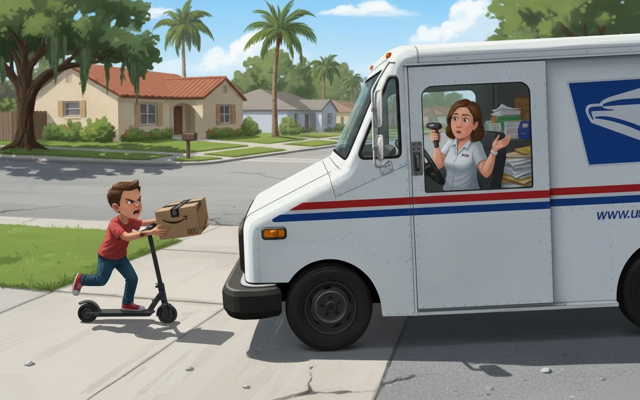 미국 배달 기사, 10세 아이를 차량으로 치어 범죄 의혹